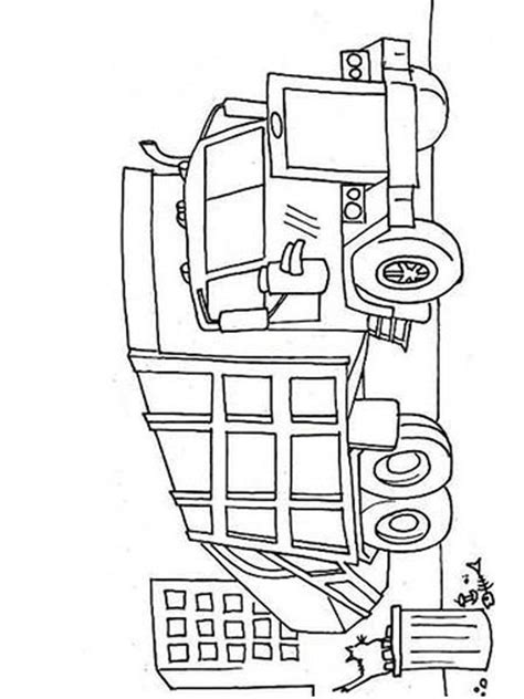 Garbage Truck Colouring Page Benne Truck Coloring Pages Colouring