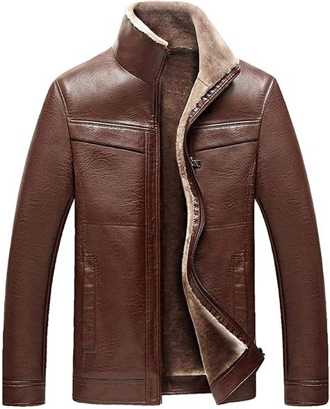 Bolawoo Chaqueta De Invierno Cuero Chaqueta De Hombre Para De Mode De