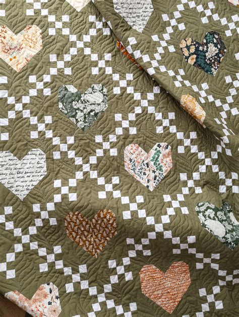 Heirloom Hearts Quilt Using The Wild Forgotten Collection Quilts