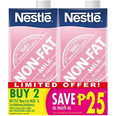 Nestle Non Fat Milk L Buy Save P Dairy Eggs Walter Mart