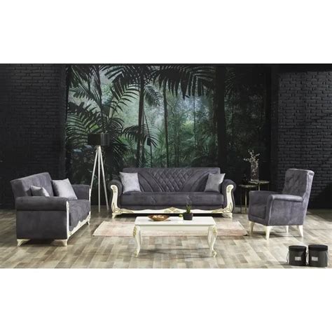 Alectra 3 Piece Sleeper Living Room Set VigsHome