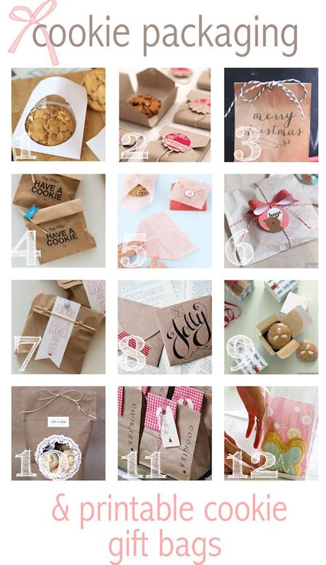 Free Printable Cookie T Bags And Packaging Ideas Keksverpackungen