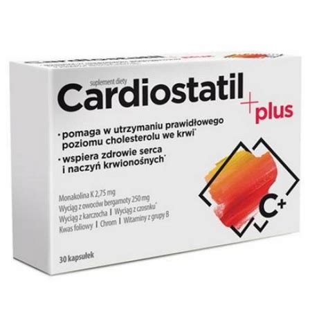 CARDIOSTATIL PLUS 30TABL NA SERCE PRAWIDŁOWY POZIOM CHOLESTEROLU WE