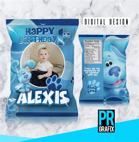 Custom Blues Clues Party Chip Bag Treat Bags Blues Clues Etsy India