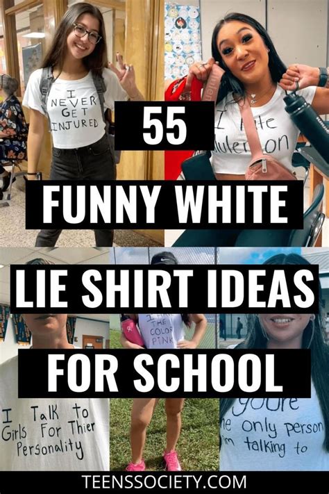 55 Funniest White Lies T Shirt Ideas For High School Spirit Day White