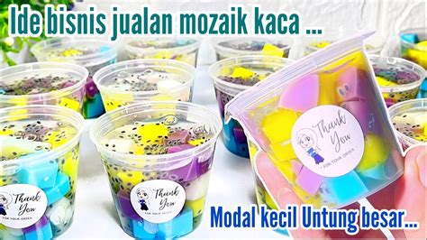 Sejak Jualan Ini Orderan Membludak Puding Cup Mozaik Kaca Ide