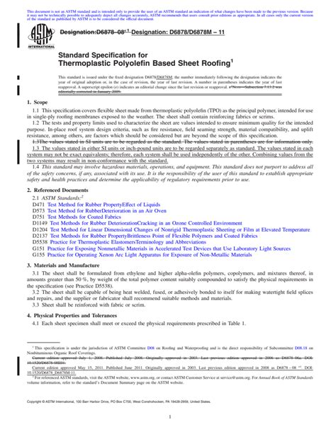 Astm D D M Standard Specification For Thermoplastic