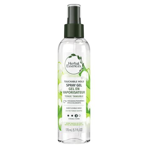 Herbal Essences Touchable Spray Gel For Frizz Control 24 Hour Hold Styling Gel 57 Fl Oz