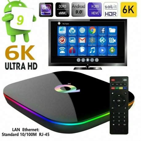 Smart Tv Box Q Plus Android Gb Ram Gb K Wifi Iptv