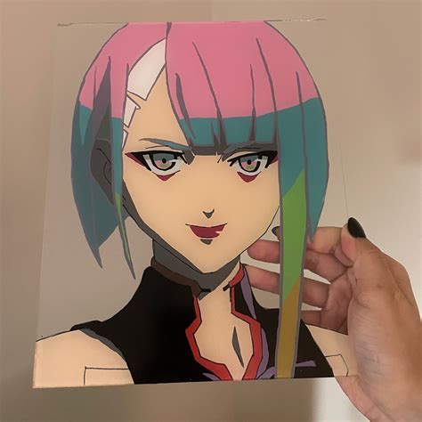 Colored Custom Anime Glass Painting Etsy