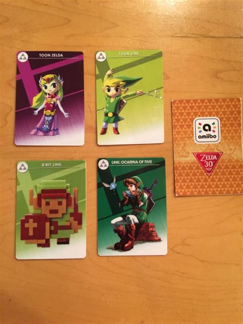 Amiibo cards Zelda 30th Anniversary