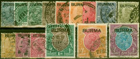 Burma Set Of To R Sg Fine Used Stamps Empire Philatelists