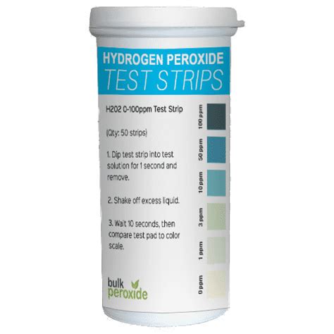 Hydrogen Peroxide Test Strips Bulk Peroxide