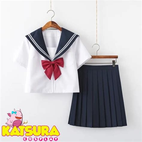 Cosplay Uniforme Escolar Japones SAILOR FUKU Katsura Cosplay