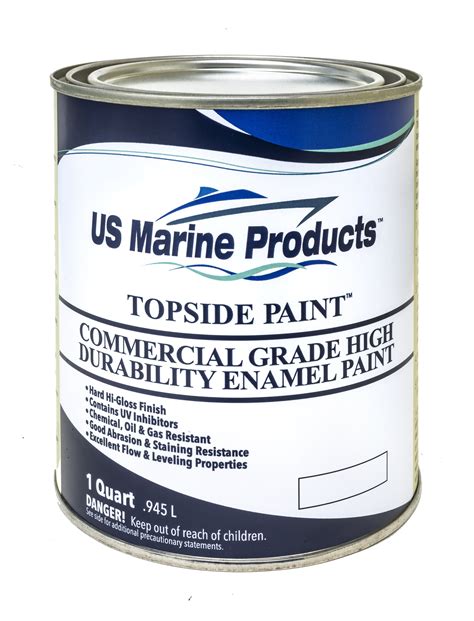 Us Marine Products Llc Commercial Grade Topside Paint Light Gray Quart