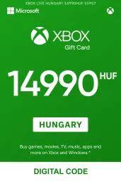 Buy Xbox 14990 HUF Gift Card HU Digital Code