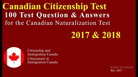 Canadian Citizenship Test Questions And Answers Canadian Cit