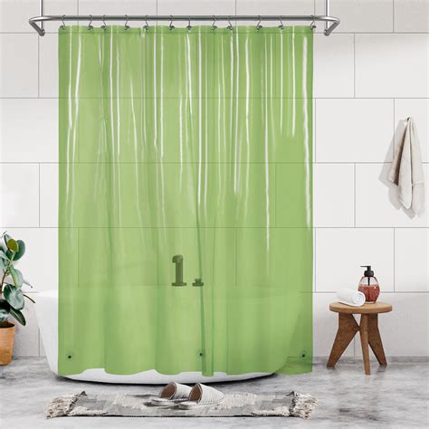 Barossa Design Mildew Resistant Lightweight Peva Shower Curtain Liner With 3 Magnets Clear