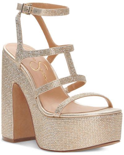 Jessica Simpson Rhinestone Heels For Women Up To Off Lyst