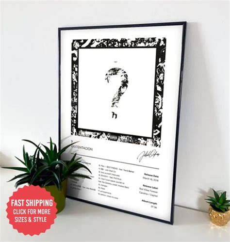 Xxxtentacion Poster Album Cover Art Music Print Wall - Etsy