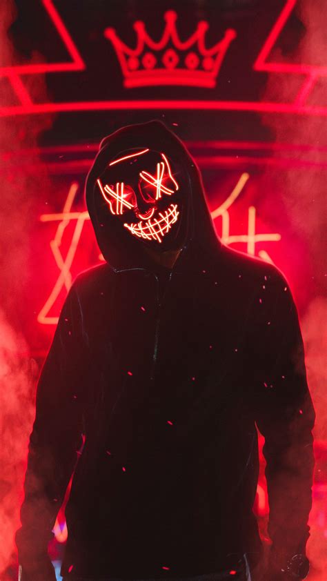 Neon Mask Guy Wallpaper 1080x1920 Wallpaper