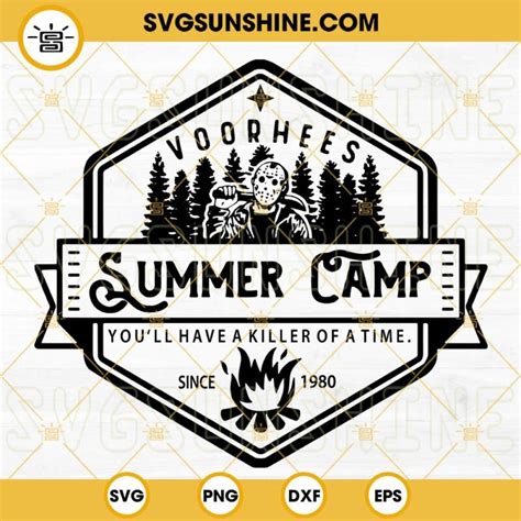 Jason Voorhees Summer Camp Svg Jason Voorhees Svg Camp Crystal Lake