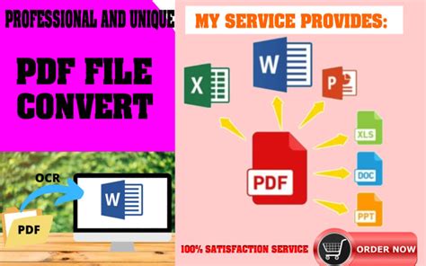 Convert Pdf To Word Excel And Powerpoint And From Image To Text By Zakiagillani Fiverr