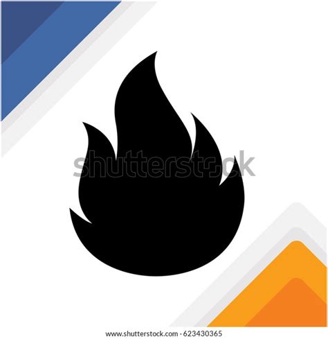 Flame Black Silhouette Stock Vector (Royalty Free) 623430365 | Shutterstock