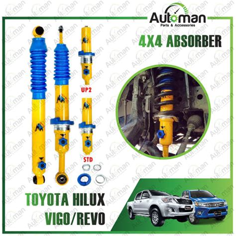 Toyota Hilux Vigo Revo Bull X Heavy Duty Adjustable Shock Absorber