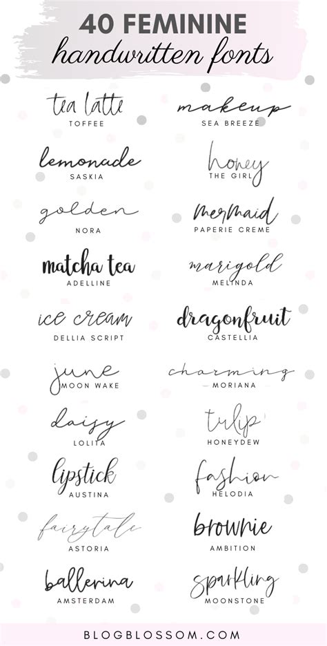 40 Gorgeous Handwritten Script Fonts Blog Blossom