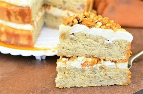 Caramel Banana Nut Cake Will Cook For Smiles