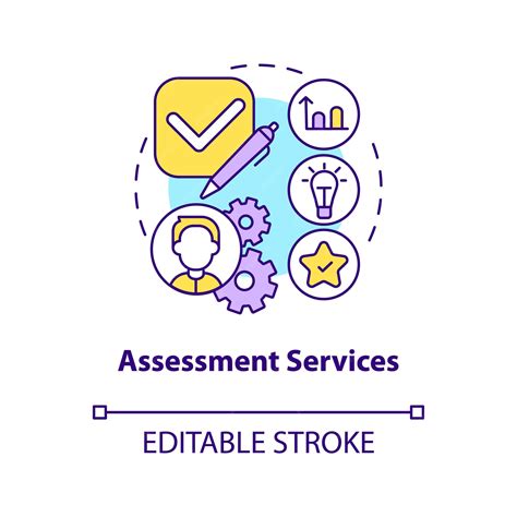 Premium Vector Assessment Services Concept Icon