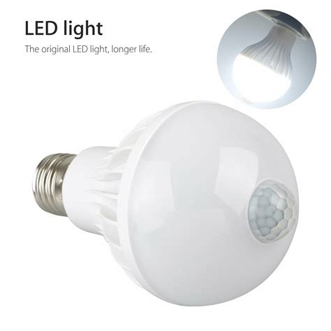 E27 LED Motion Sensor Bulb PIR Night Light 5W 7W 9W Garden Stairs