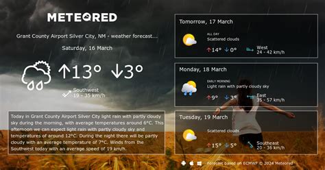 Weather Grant County Airport Silver City, NM 14 days - Meteored