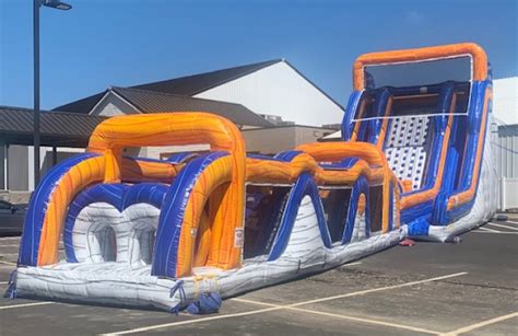 9 New Dual Slide And Obstacle Course Jerrys Jump Zone