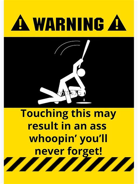 Funny Warning Ass Whoopin Poster For Sale By Rott515 Redbubble