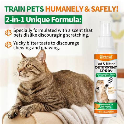 Spray Disuasorio Para Gatos De 8 1 Fl Oz Repelente De Gatos Para