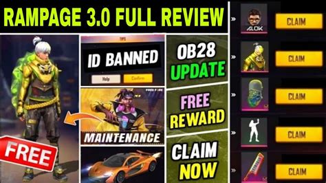 Rampage Redeem Code Bangladesh Rewards Claim In Free Fire