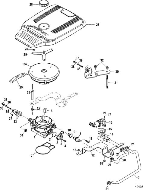 Mercury Mercruiser 350 Mag Mpi Alpha Bravo 0m600000 Thru 0w059999 Throttle Body