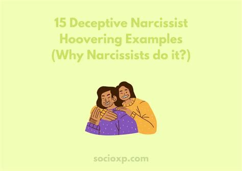 Deceptive Narcissist Hoovering Examples Examples Why Narcissists Do