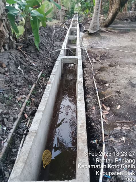 Warga Kritik ” Pembangunan Drainase Di Rt01 Kampung Rantau Panjang Ta