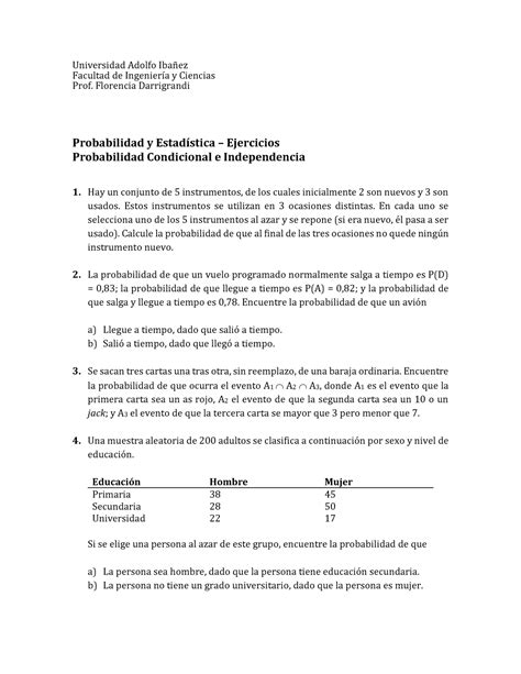 Ejercicios Probabilidad Condicional Legislaci N Comercial Y