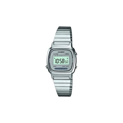 Casio Ladies Vintage Stainless Steel Digital Bracelet Watch