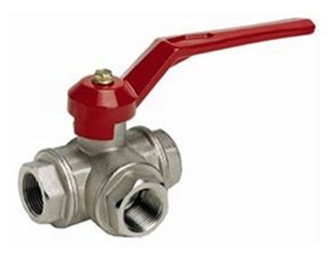 Surejust Brass Nickel Plated L Port 3 Way Ball Valves