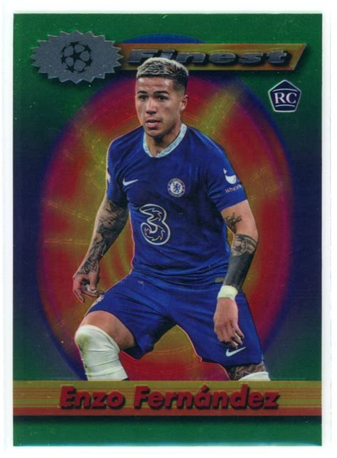 Topps Finest Flashbacks Uefa Enzo Fern Ndez Rc Chelsea Fc Ebay