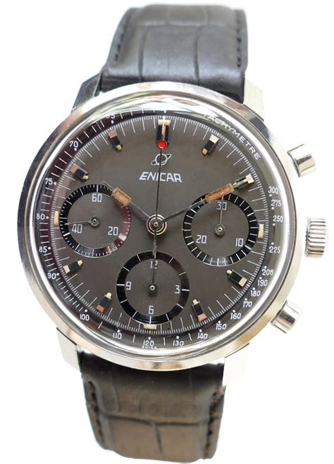 Enicar 2303 Garnix Stainless Steel Vintage Chronograph - Farfo.com