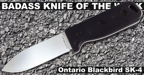 Ontario Blackbird Sk 4 Badass Knife Of The Week Knife Depot