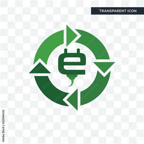 e waste vector icon isolated on transparent background, e waste logo ...