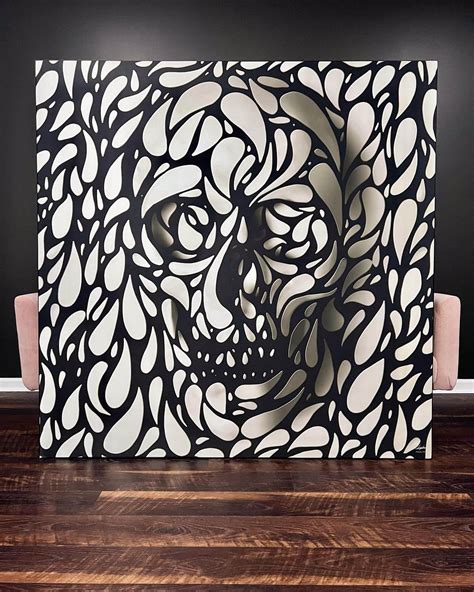 Trippy Skull - Wall Art Print by Ali Gulec - BIG Wall Décor