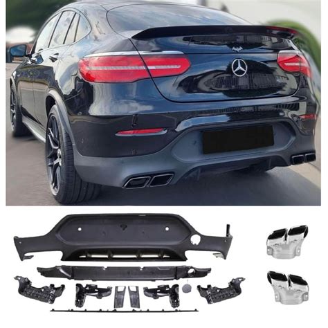 Diffuseur Arri Re Sorties D Chappements Chrome Mercedes Glc C